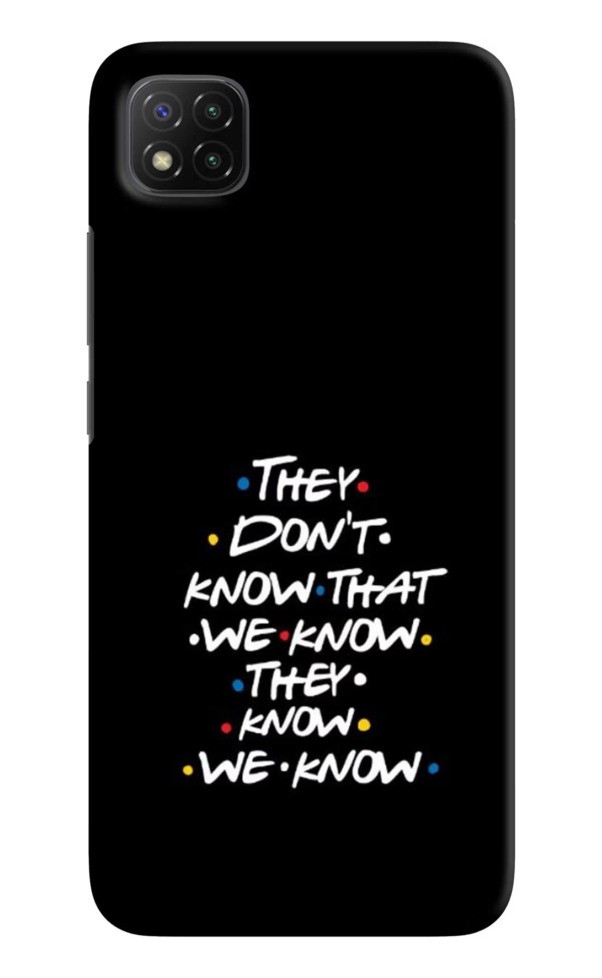 FRIENDS Dialogue Poco C3 Hard Case Back Cover by Casekaro