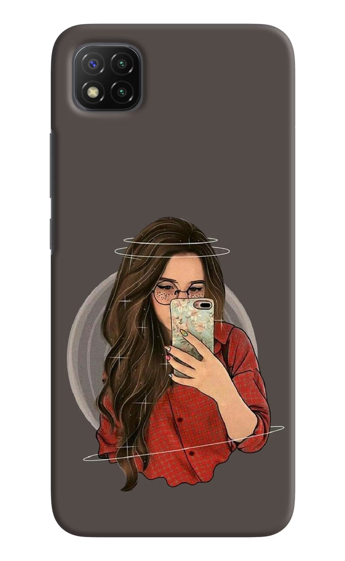Selfie Queen Poco C3 Hard Case Back Cover by Casekaro