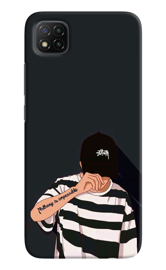 Aesthetic Boy Poco C3 Hard Case Back Cover by Casekaro