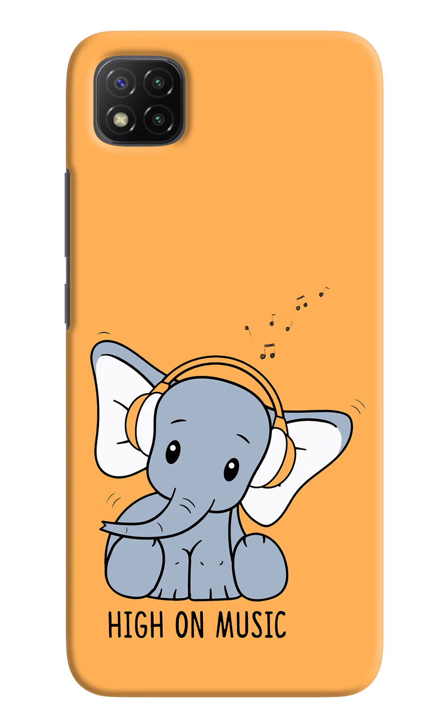 High On Music Poco C3 Back Cover, Hard case