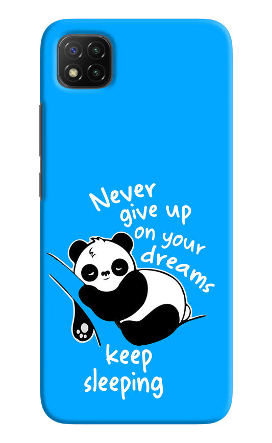 Keep Sleeping Poco C3 Hard Case Back Cover by Casekaro