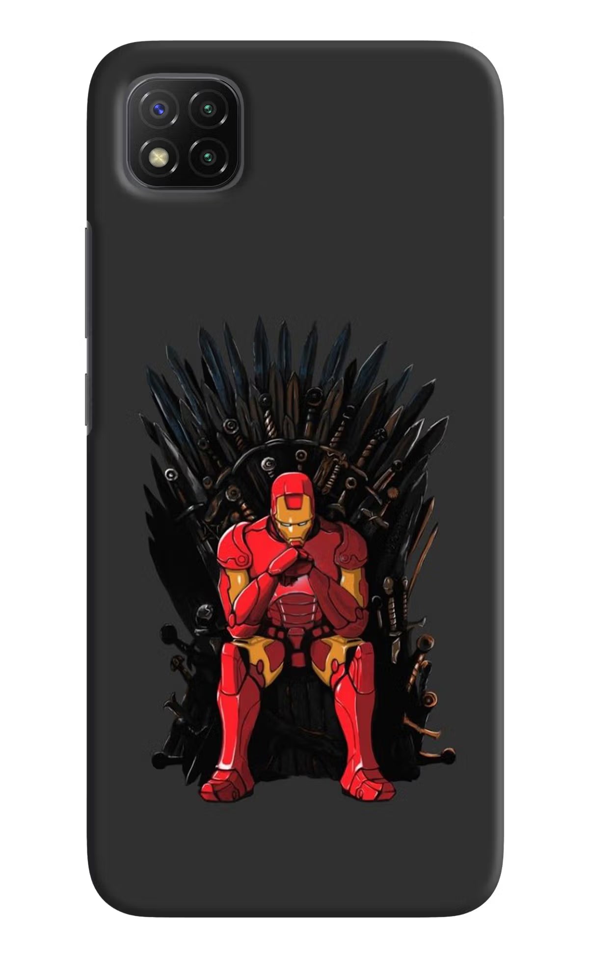 Ironman Throne Poco C3 Hard Case Back Cover by Casekaro