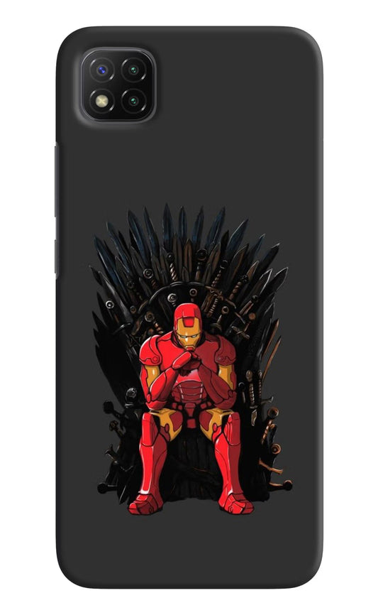 Ironman Throne Poco C3 Hard Case Back Cover by Casekaro