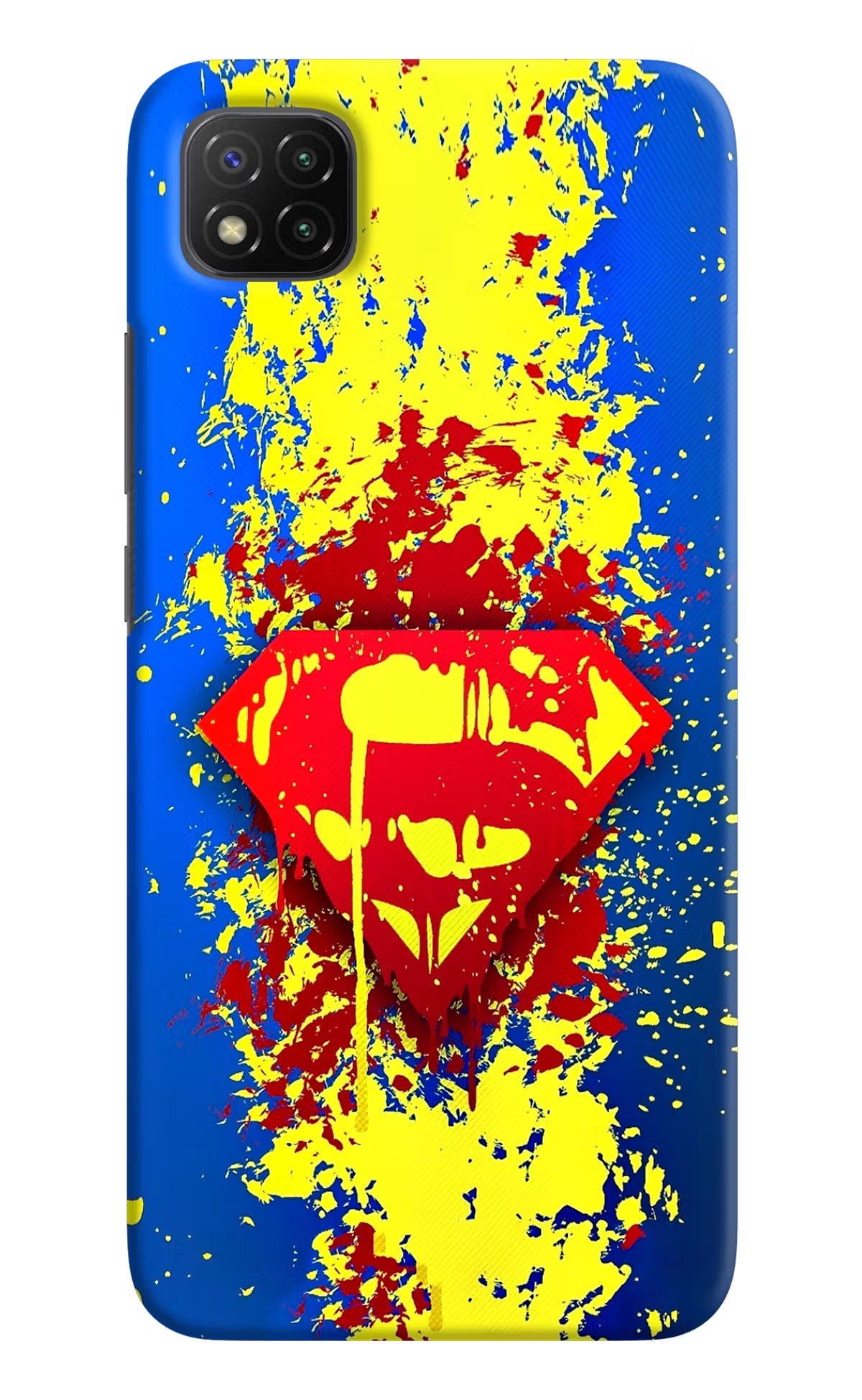 Superman logo Poco C3 Hard Case Back Cover by Casekaro