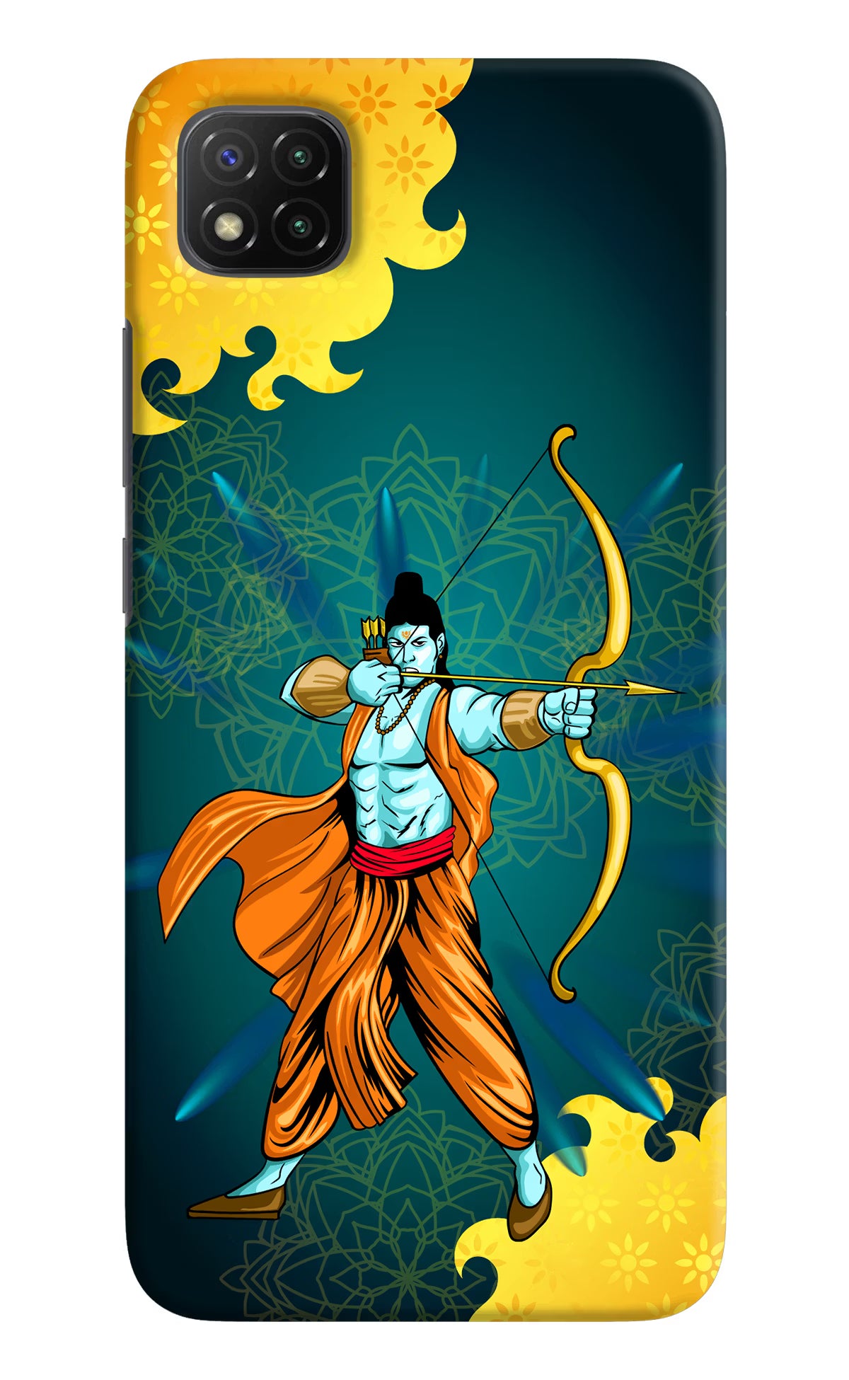 Lord Ram - 6 Poco C3 Hard Case Back Cover by Casekaro