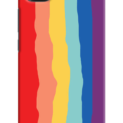 Rainbow Poco C3 Hard Case Back Cover by Casekaro