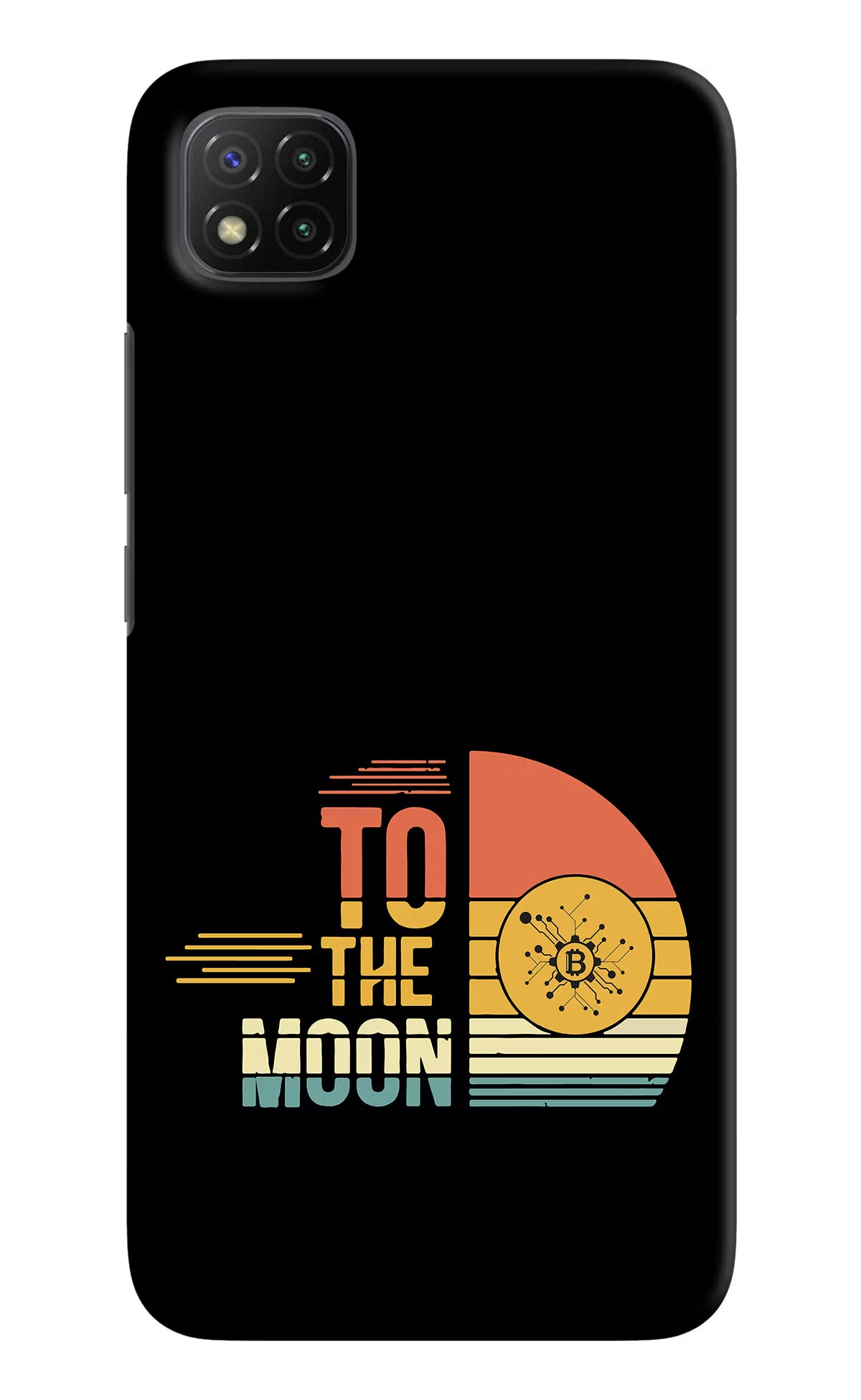 To the Moon Poco C3 Hard Case Back Cover by Casekaro
