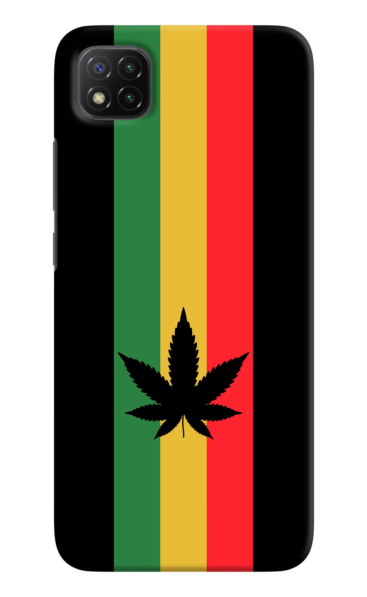 Weed Flag Poco C3 Hard Case Back Cover by Casekaro