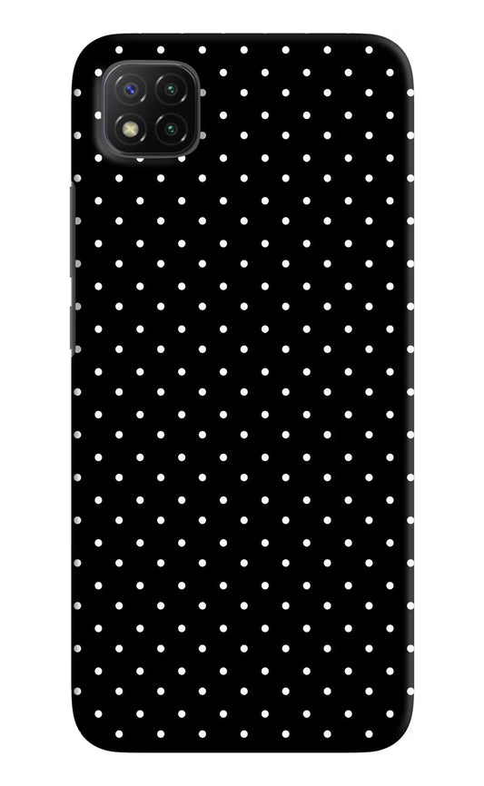 White Dots Poco C3 Hard Case Back Cover by Casekaro