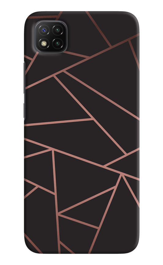 Geometric Pattern Poco C3 Hard Case Back Cover by Casekaro