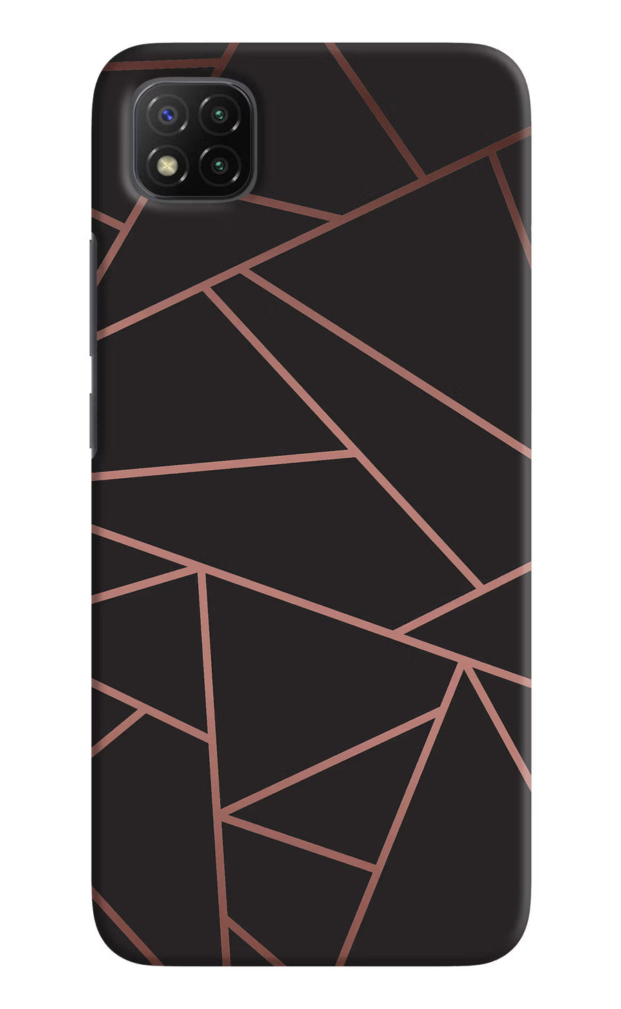 Geometric Pattern Poco C3 Back Cover, Hard case