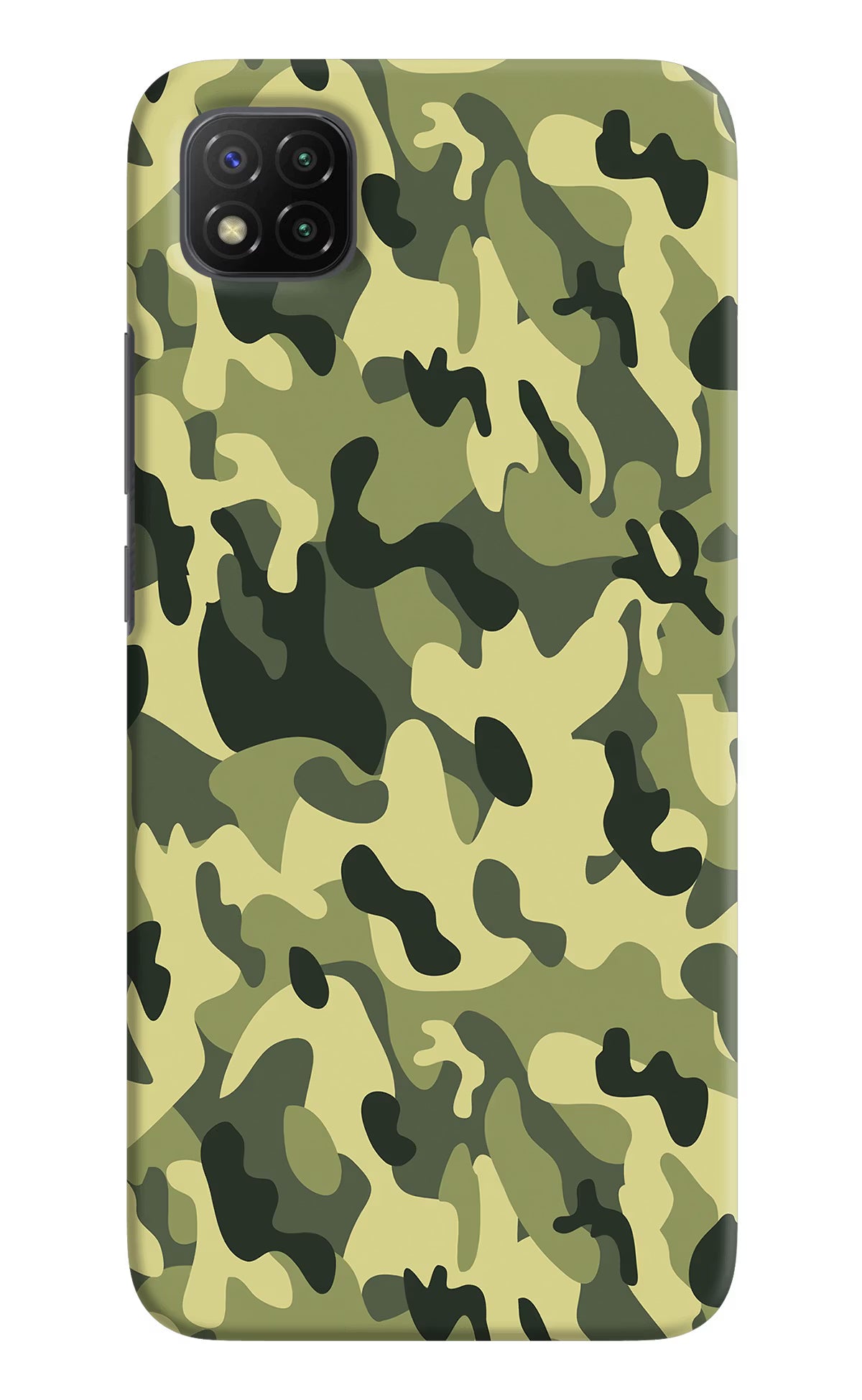 Camouflage Poco C3 Hard Case Back Cover by Casekaro