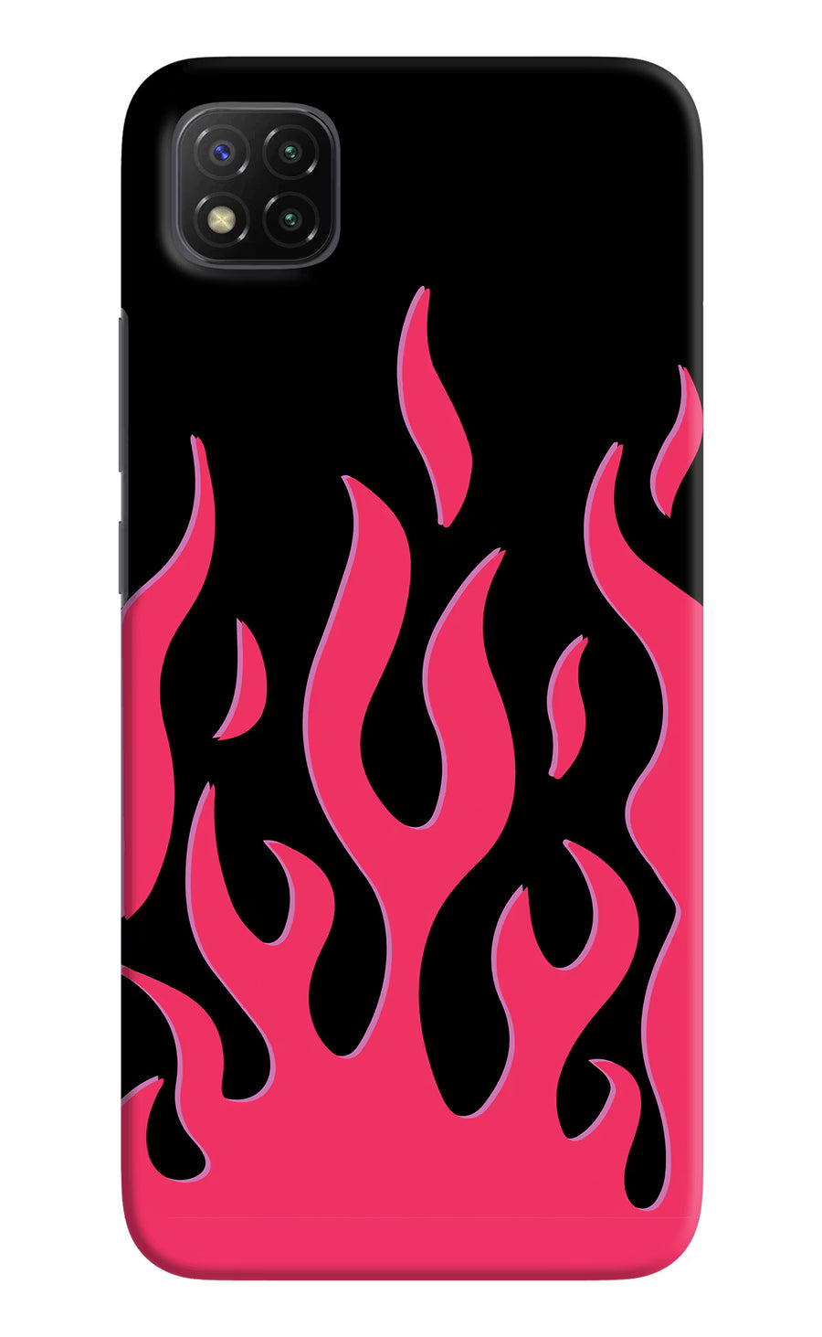 Fire Flames Poco C3 Back Cover, Hard case