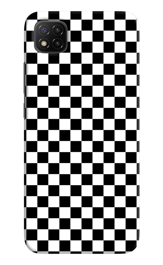 Chess Board Poco C3 Hard Case Back Cover by Casekaro