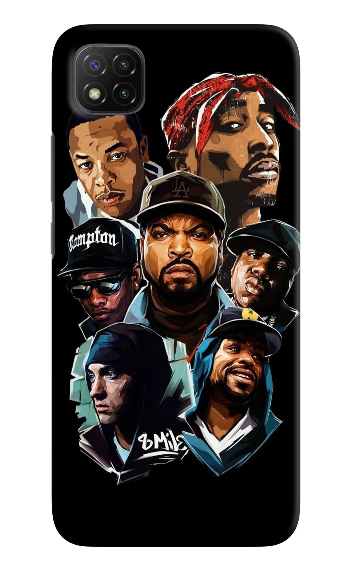 Rappers Poco C3 Hard Case Back Cover by Casekaro