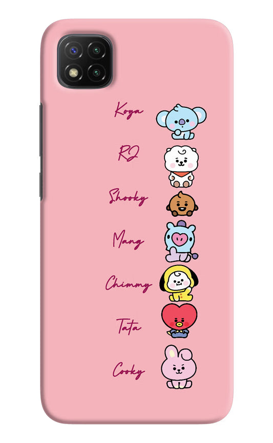 BTS names Poco C3 Hard Case Back Cover by Casekaro
