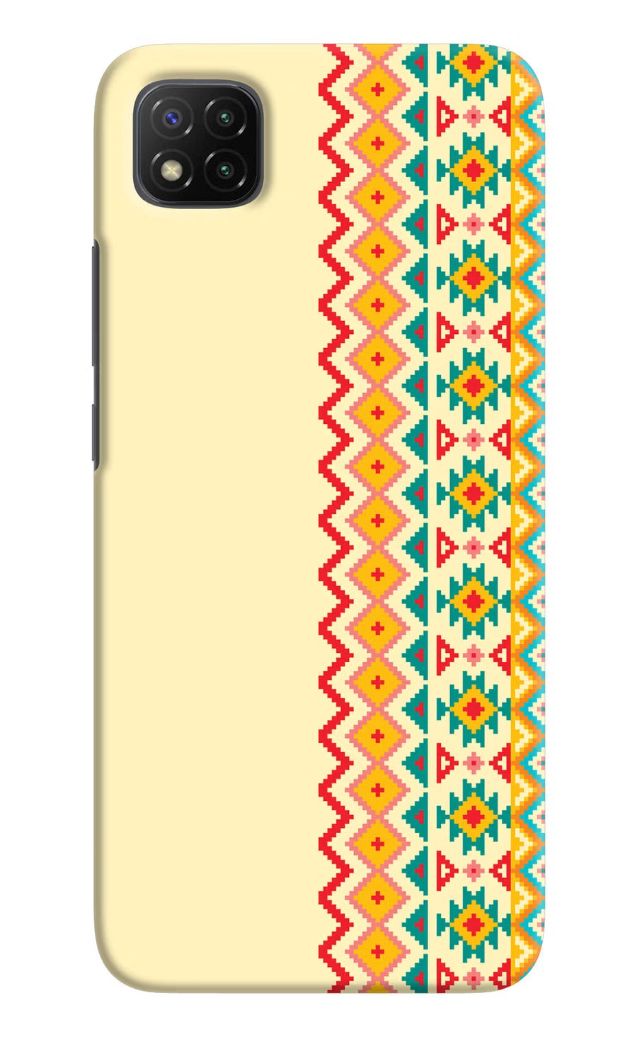 Ethnic Seamless Poco C3 Back Cover, Hard case