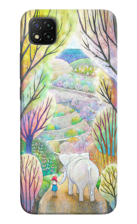 Nature Painting Poco C3 Hard Case Back Cover by Casekaro