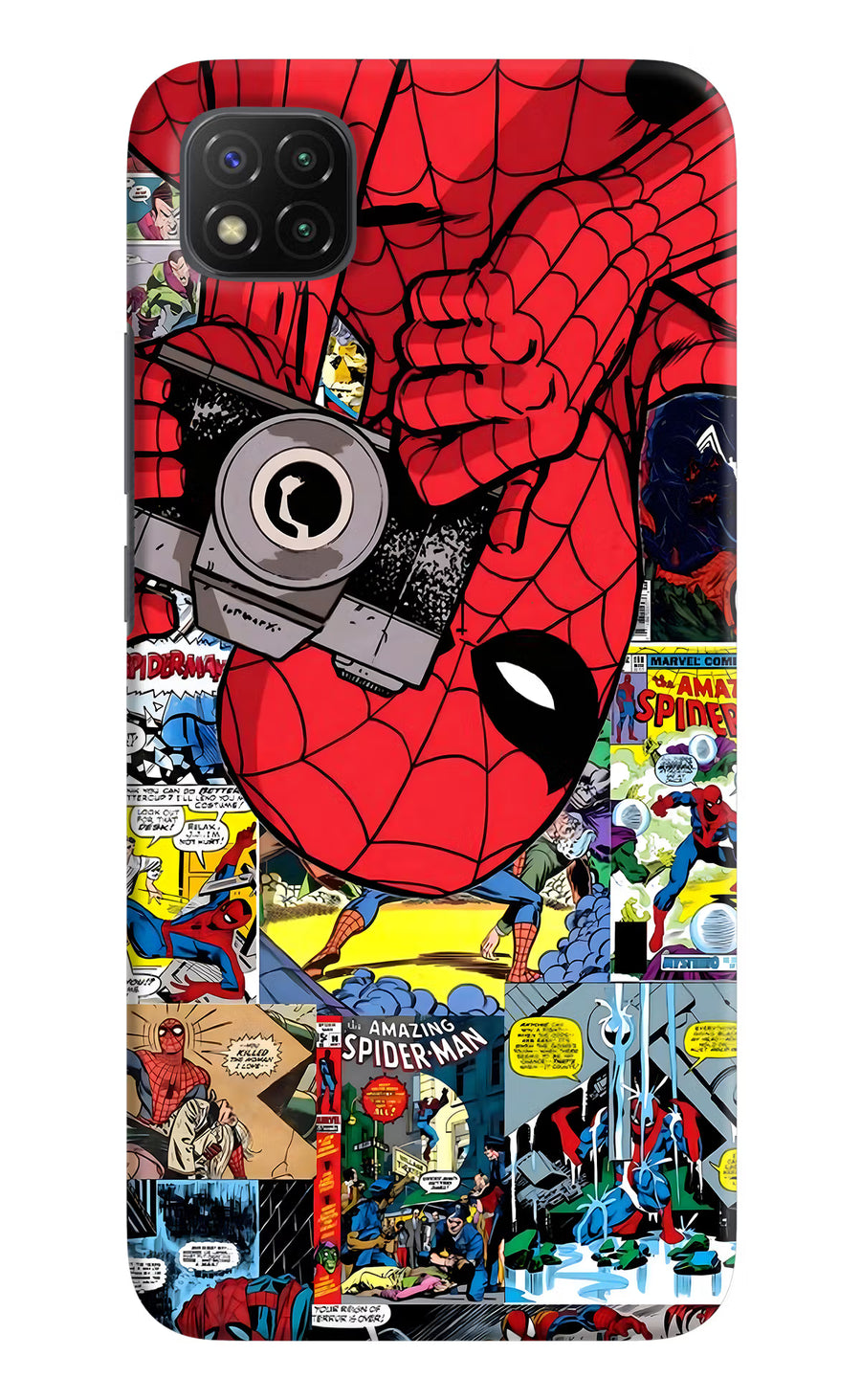 Spider Man Poco C3 Back Cover, Hard case