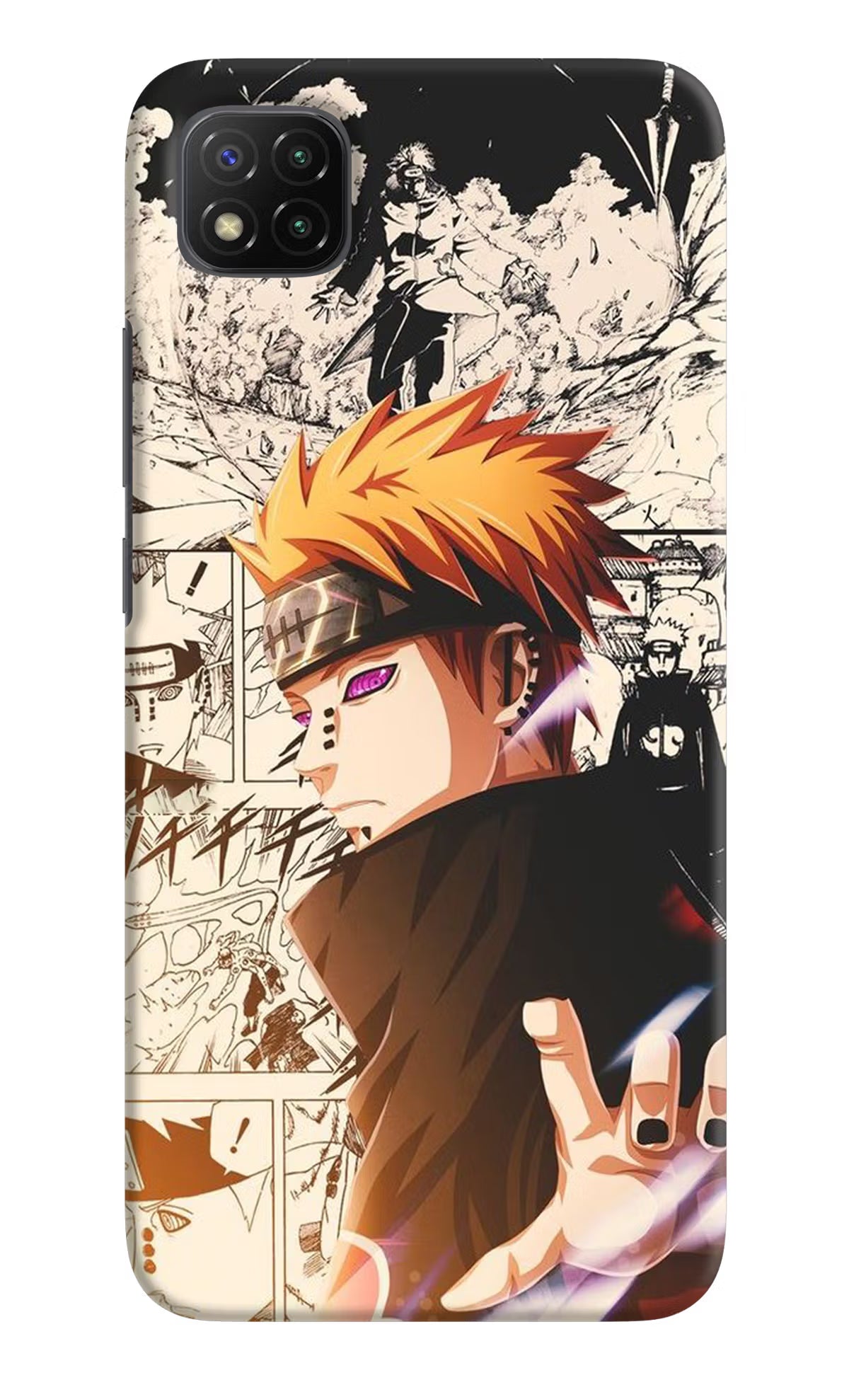 Pain Anime Poco C3 Hard Case Back Cover by Casekaro