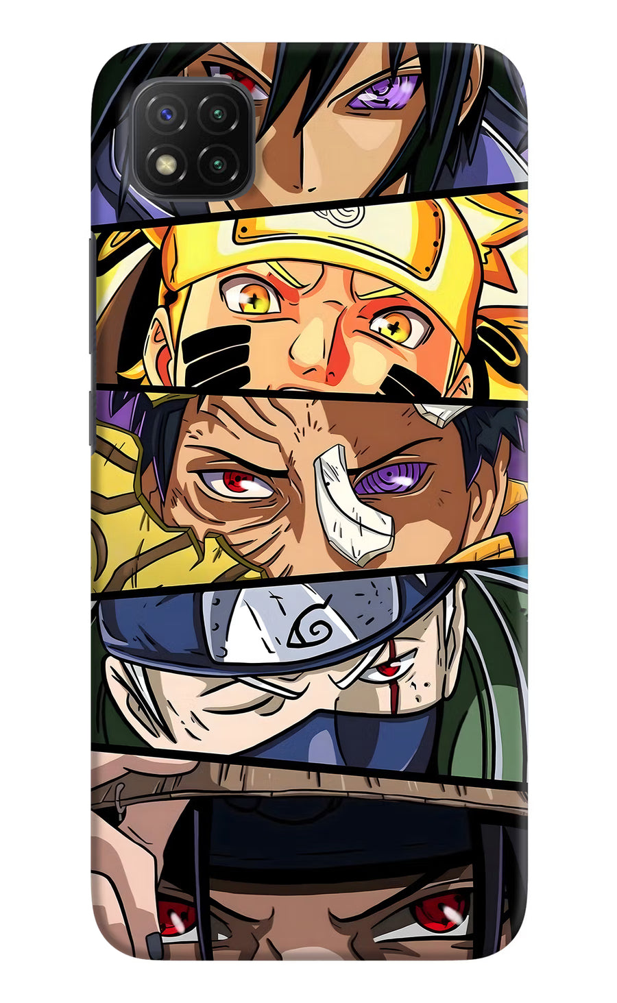 Naruto Character Poco C3 Back Cover, Hard case