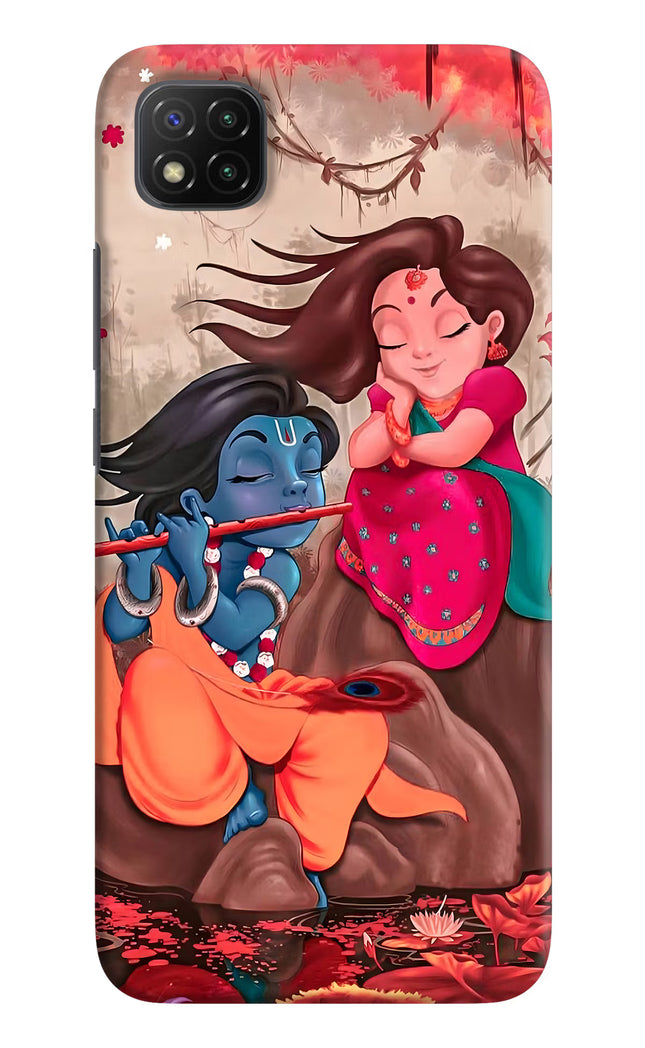 Radhe Krishna Poco C3 Hard Case Back Cover by Casekaro