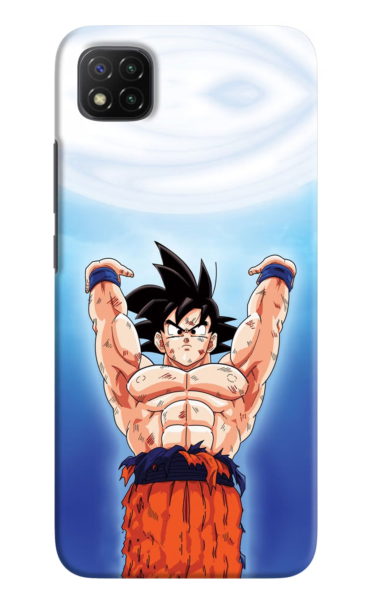 Goku Power Poco C3 Hard Case Back Cover by Casekaro