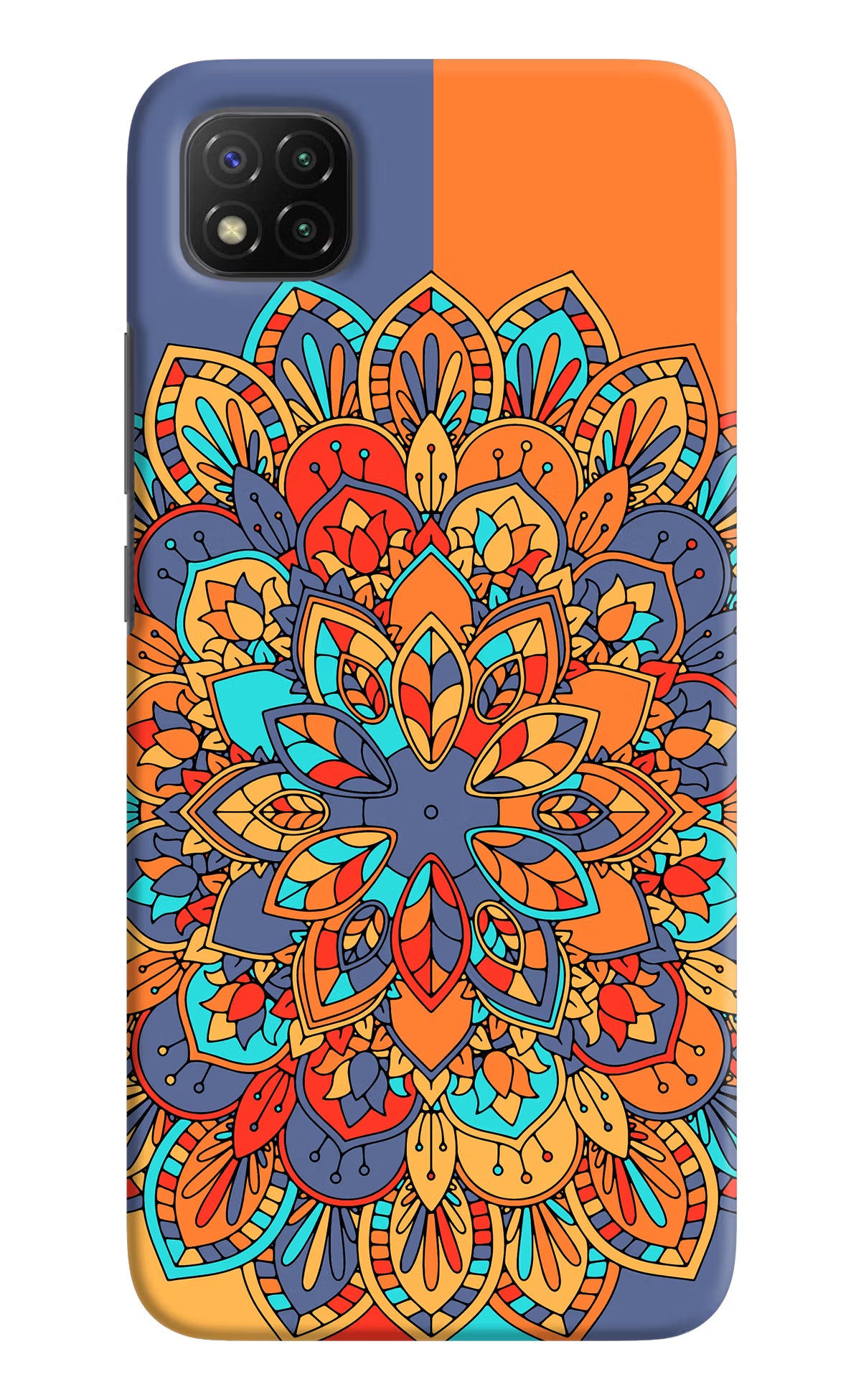Color Mandala Poco C3 Hard Case Back Cover by Casekaro
