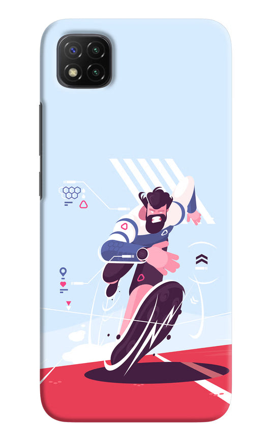 Run Pro Poco C3 Hard Case Back Cover by Casekaro