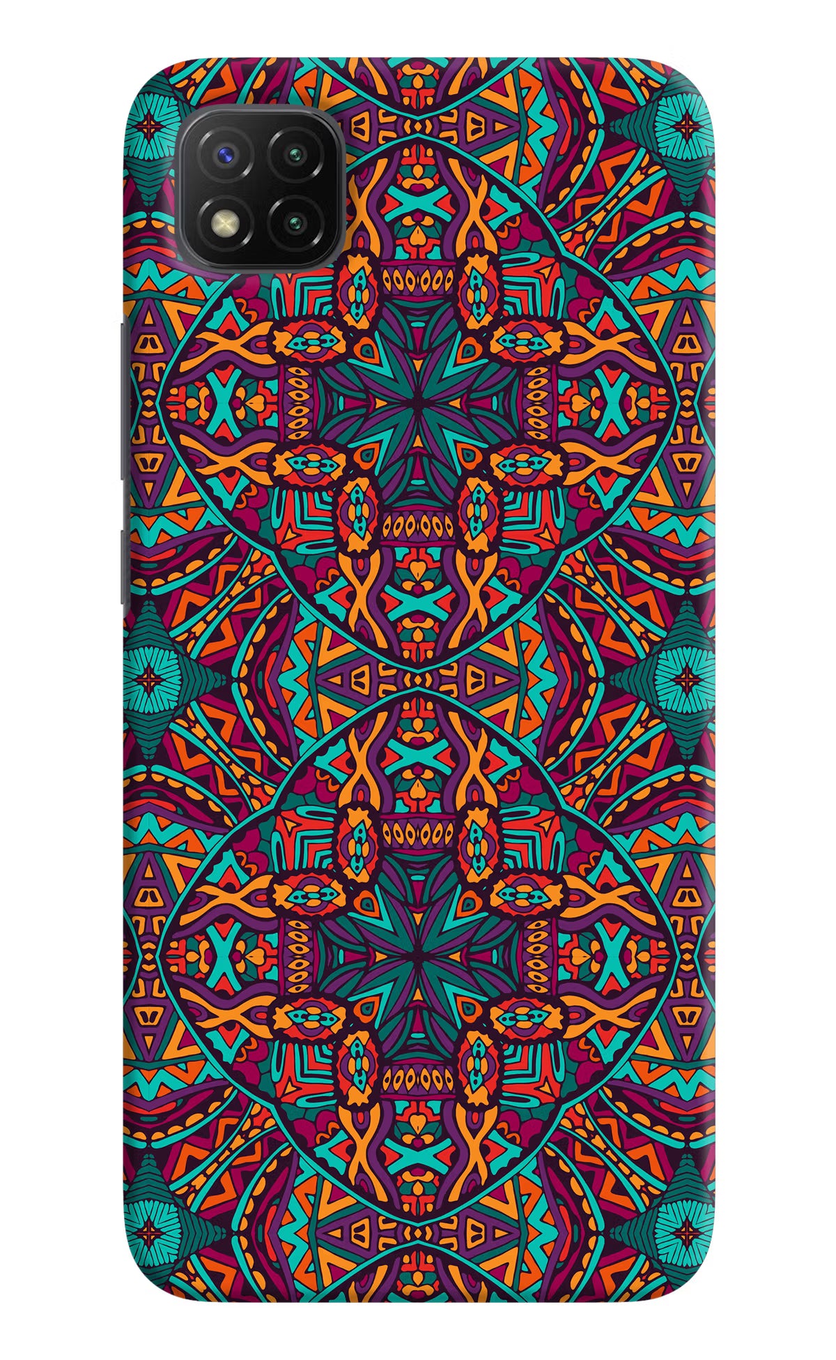 Colour Mandala Poco C3 Hard Case Back Cover by Casekaro