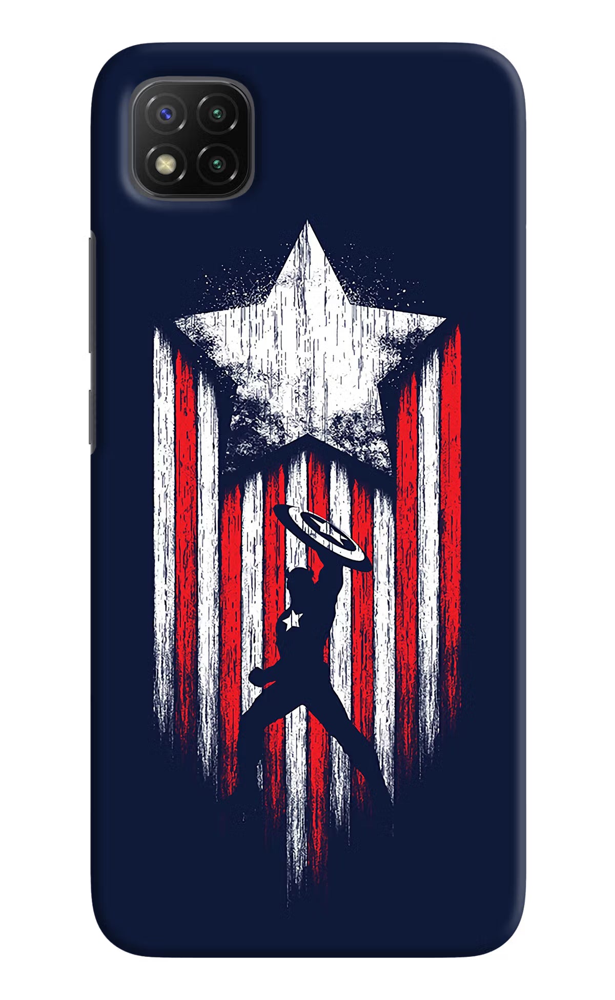 Captain America Marvel Art Poco C3 Hard Case Back Cover by Casekaro