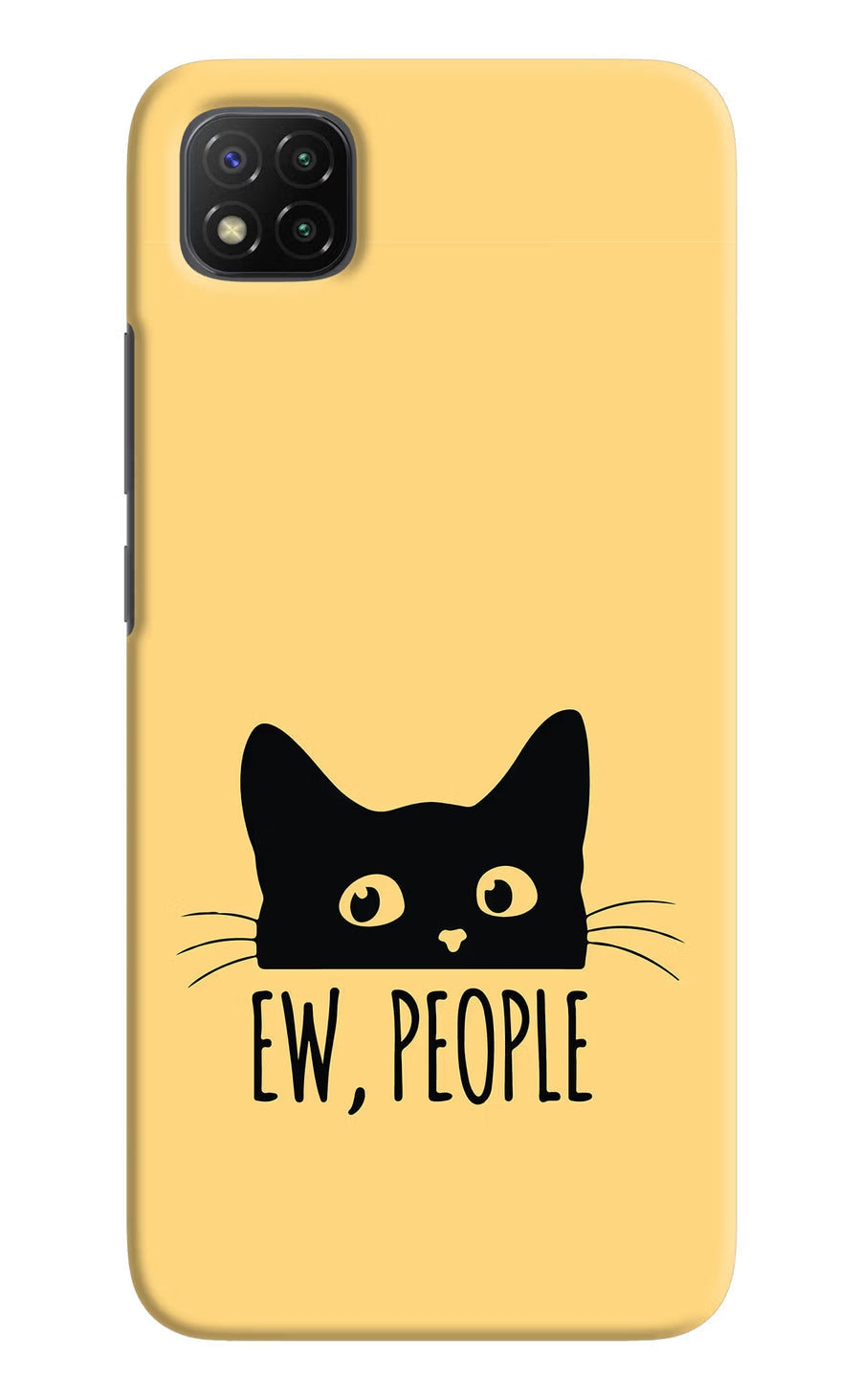 Ew People Catitude Poco C3 Back Cover, Hard case