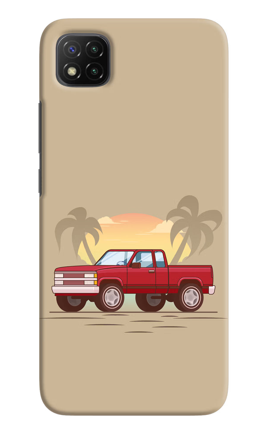 Desert Classic Drive Poco C3 Back Cover, Hard case