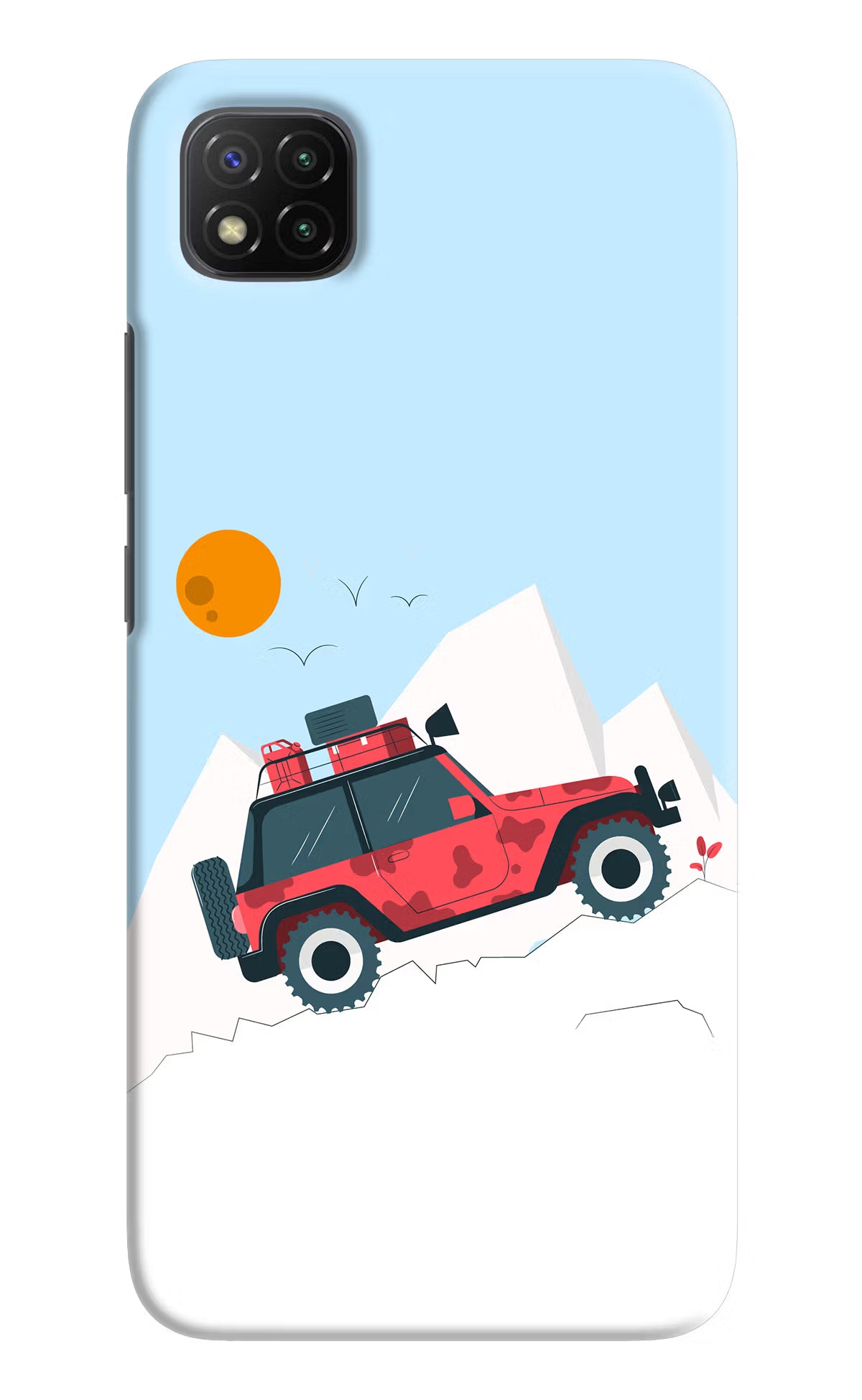 Mountain Trail Beast Poco C3 Hard Case Back Cover by Casekaro