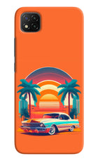 Palm Drive 80s Poco C3 Hard Case Back Cover by Casekaro