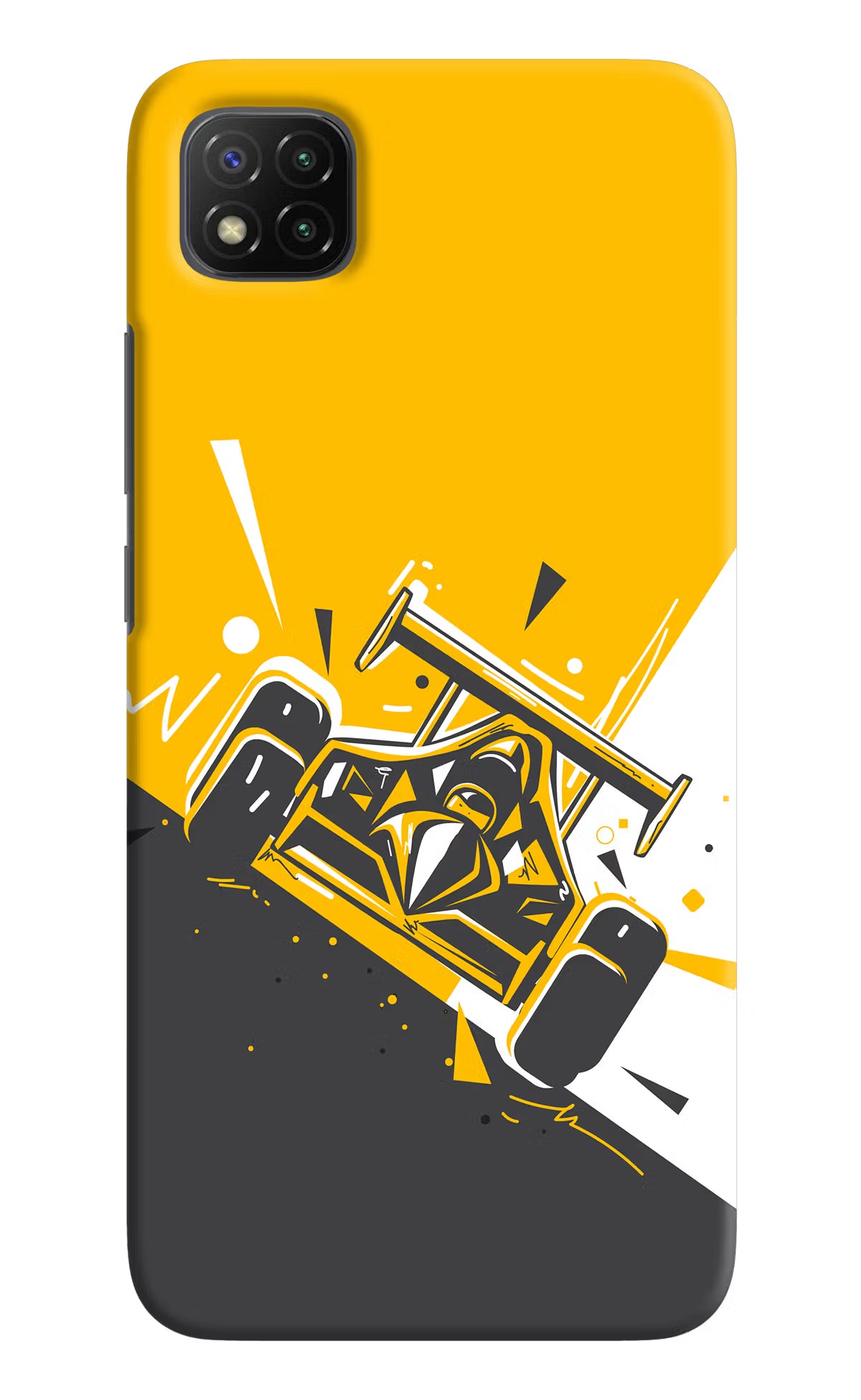 Track King Poco C3 Hard Case Back Cover by Casekaro