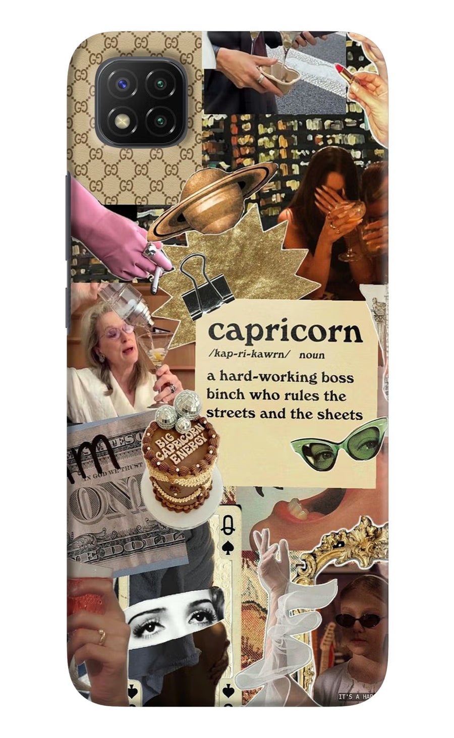 Capricorn Zodiac Poco C3 Back Cover, Hard case