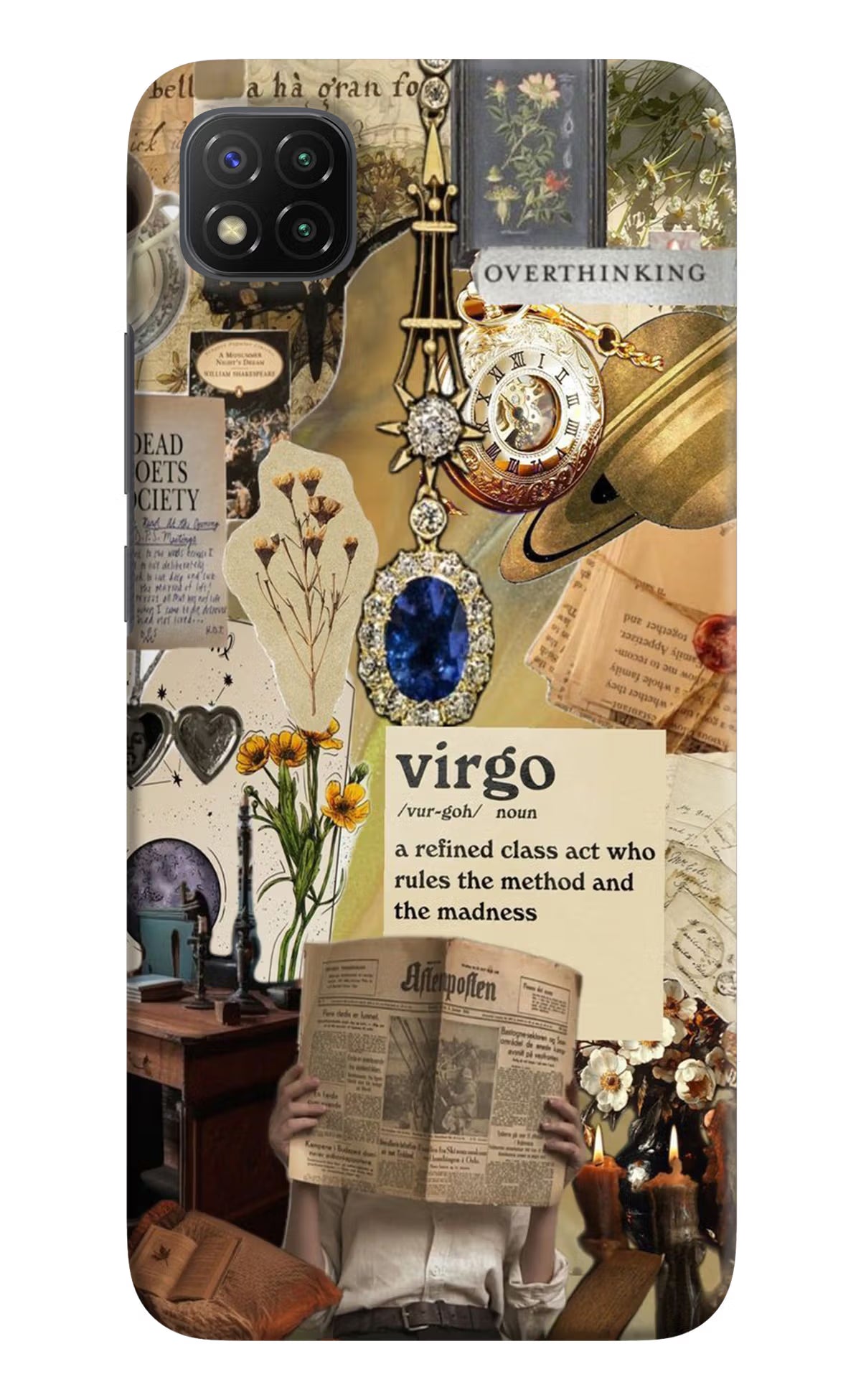Virgo Zodiac Poco C3 Hard Case Back Cover by Casekaro