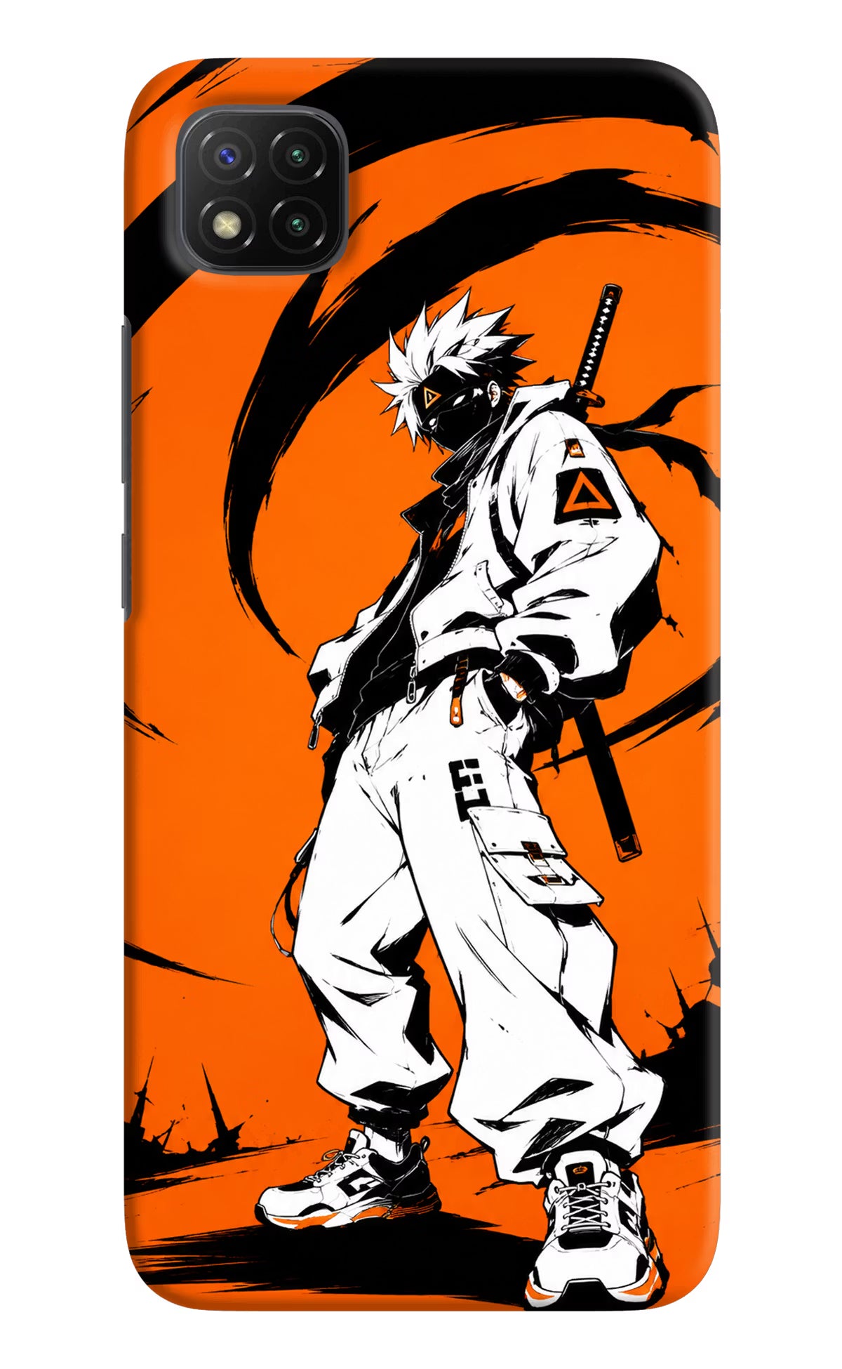 Street Samurai  Poco C3 Hard Case Back Cover by Casekaro