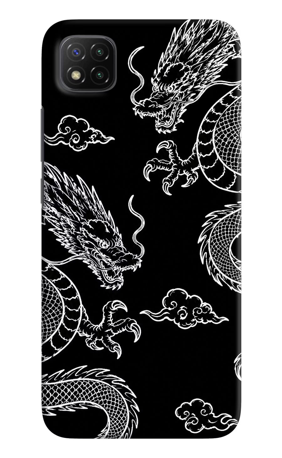 Twin Dragons Poco C3 Back Cover, Hard case