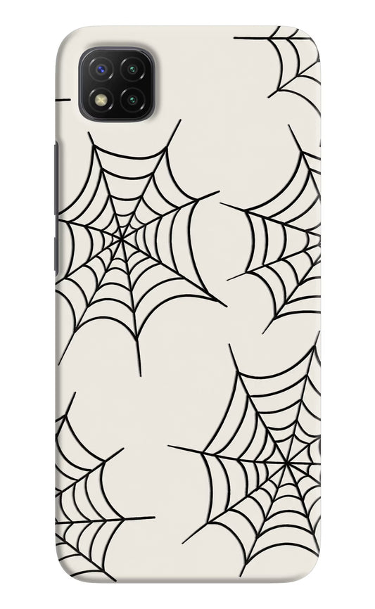 Spider Web Poco C3 Hard Case Back Cover by Casekaro