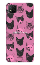 Pink Cats Poco C3 Hard Case Back Cover by Casekaro