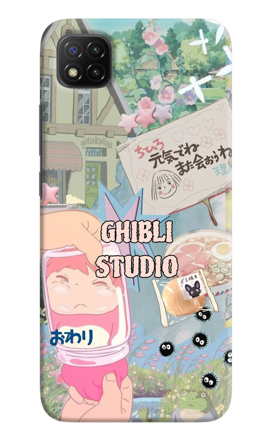 Studio Ghibli Poco C3 Back Cover