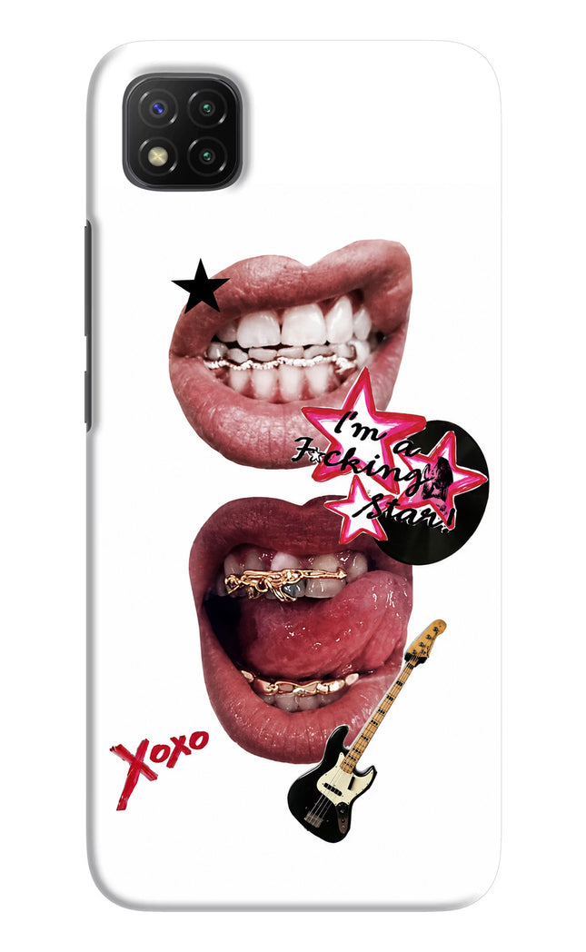 Rockstar Poco C3 Hard Case Back Cover by Casekaro