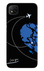 Love Orbit Poco C3 Hard Case Back Cover by Casekaro