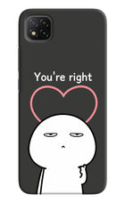 You're Right Poco C3 Hard Case Back Cover by Casekaro