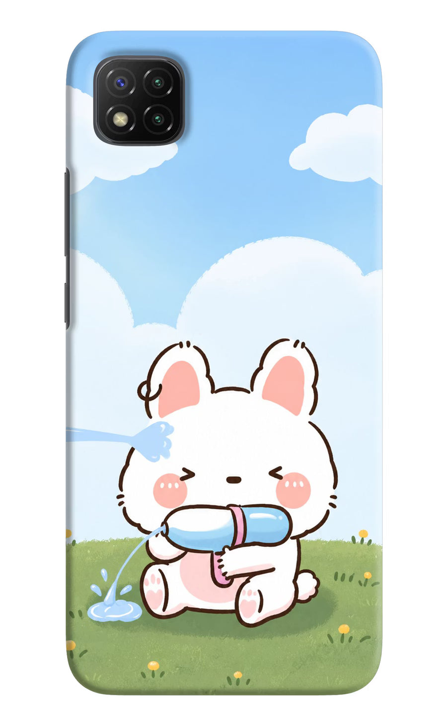 Bunny Treat Poco C3 Back Cover, Hard case