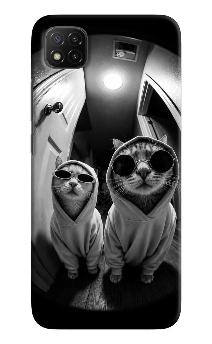 Hood Cats Poco C3 Back Cover, Hard case