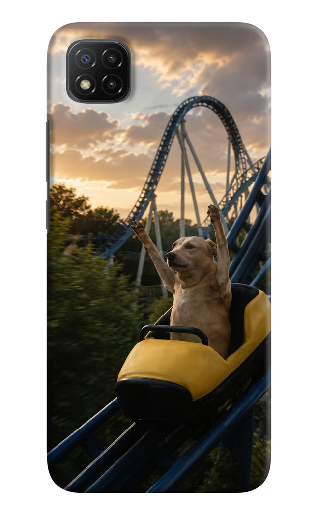 Rollercoaster Dog Poco C3 Hard Case Back Cover by Casekaro