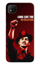 Bhagat Singh Revolution Poco C3 Hard Case Back Cover by Casekaro